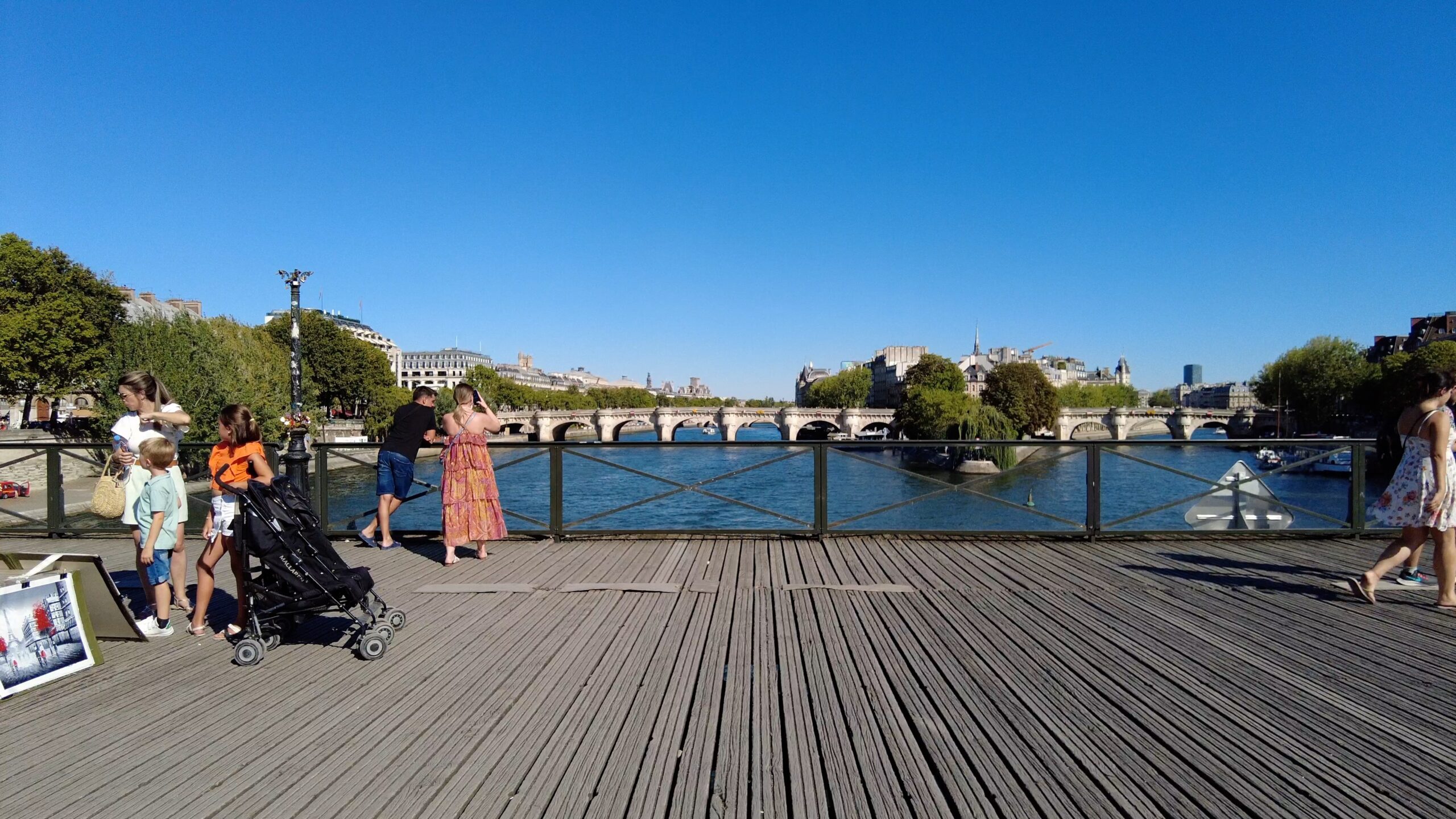 Pont des Arts - Vue Ile de la Cité 2 Walk in Paris Jardin Nelson Mandela Musée du Louvre Thee Guest